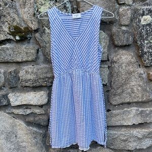 Everly Blue & White Striped Dress